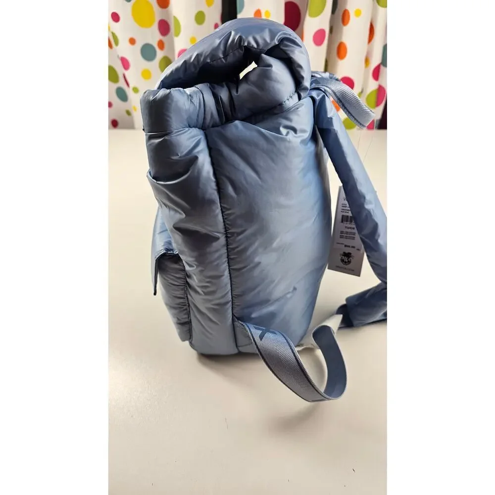 NEW Wildfox Parachute BACKPACK ski board Blue Puffy Nylon HANDBAG Lightweight